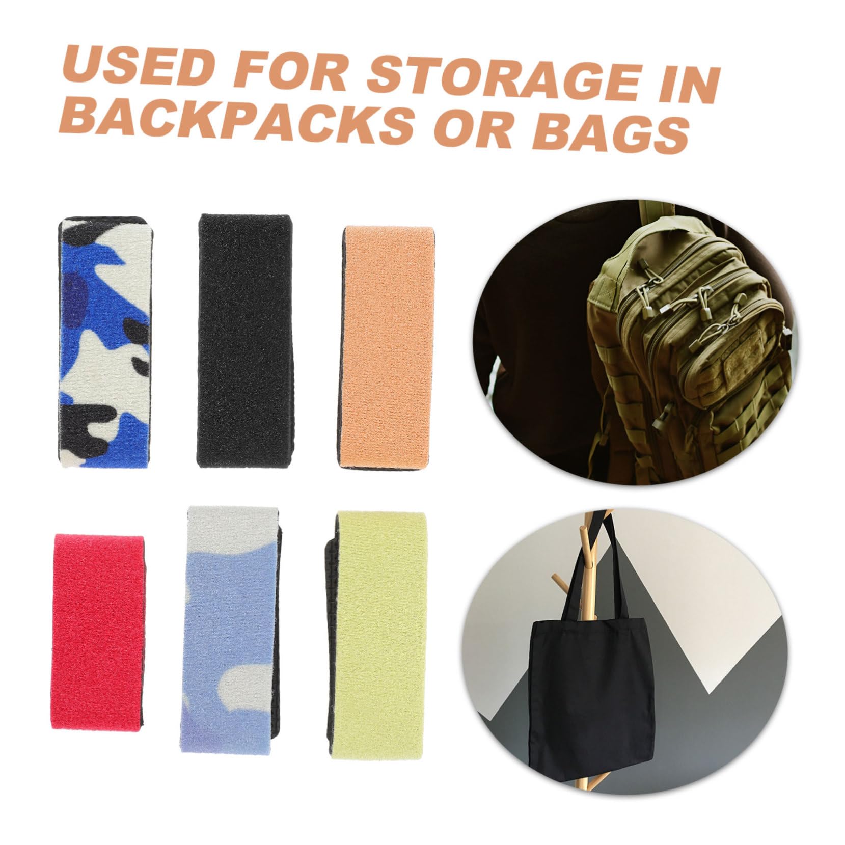 BESPORTBLE 12 Pcs Fishing Pole Straps Comfortable Rod Carrier Belts Fixed Band for Easy Transportation Storage