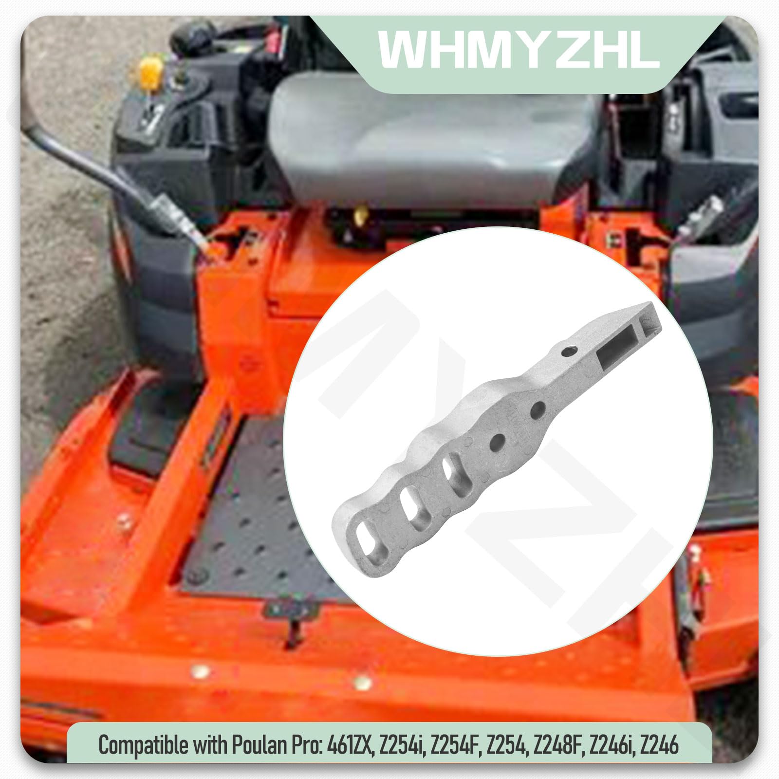 522452901 Unidad de sección de pivote y 576452801 Soporte de mango de control de accionamiento para Husqvarna Z254i, Z254F, Z254, Z248F, Z246i, Z246, Z242F