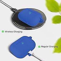 Vista 501 de Funda para AirPods Pro con kit de limpieza, funda de silicona suave para Apple AirPod Pro de 1ª/2ª generación, accesorios de funda AirPods Pro/Pro 2