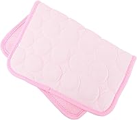 FRCOLOR Ice Silk Cooling Mat for Small Pets - Portable Washable Cooling Pad for Dogs Cats Hamsters Rabbits, 15.7x11.8in Blue Pink