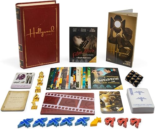 Facade Games Hollywood 1947 - Juego de mesa de lujo, un juego de hacer películas para amigos y familiares, un juego de cartas, estrategia y engaño,