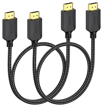 3 FT HDMI Cable 2-Pack, 4K High Speed HDMI 2.0 Cable