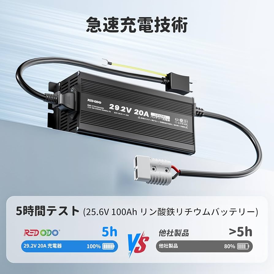 Amazon.co.jp: Redodo 29.2V 20A リン酸鉄リチウムイオンバッテリー