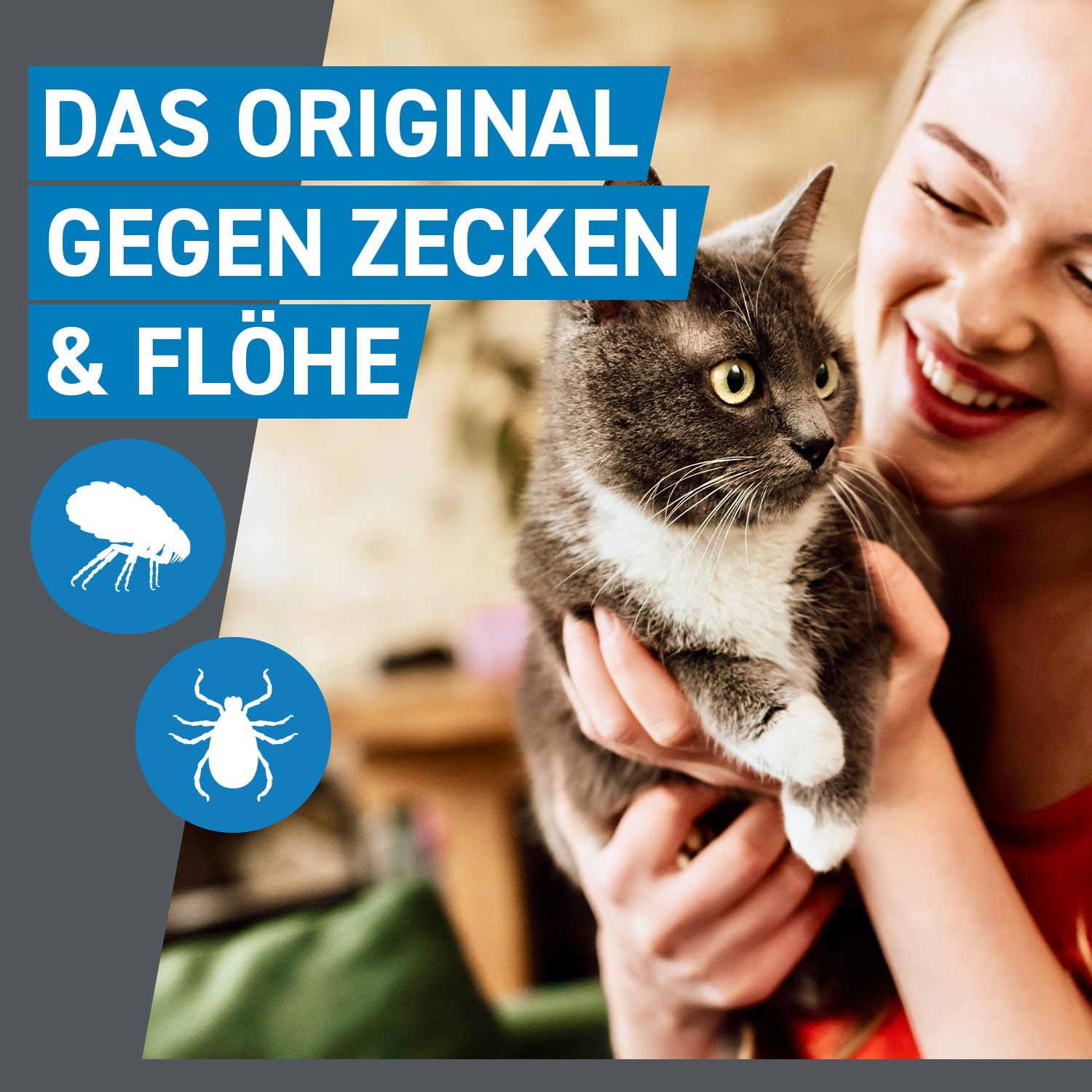 FRONTLINE Spot ON Katze gegen Zecken, Flöhe & Haarlinge - für alle Größen | 6+3 Pipetten (2er Pack) für bis zu 9 Monate Schutz - einfache Anwendung, gute Verträglichkeit - wasserfest