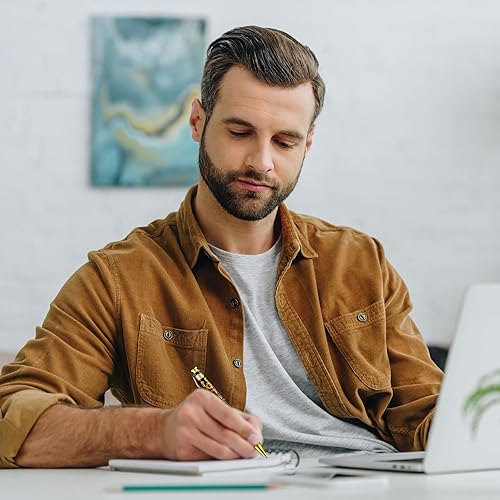 Miniatura 10 de Yexiya 56 bolígrafos de girasol, bolígrafos de clic reutilizables, retráctiles, regalos de fiesta de girasol, tinta negra, punta media de 0.039