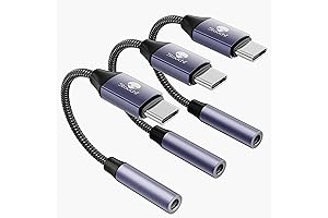 3-Packs Meizu DAC USB C to 3.5mm Dongle Adapter