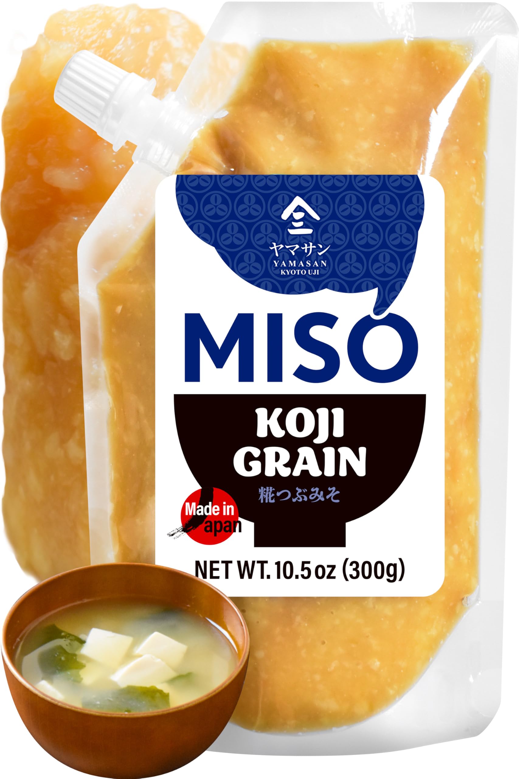 Amazon.com: YAMASAN KYOTO UJI Japanese Koji Grain Miso, Rich Aroma