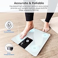 Vista 6 de GE Báscula de baño para peso corporal, báscula digital de peso de 500 libras, dispositivo de medición resistente para personas, pesadora precisa