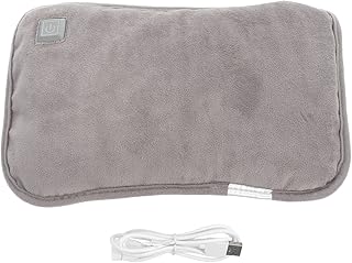 Recharable Hand Warmers Hot Water Bag Hot Water Bottle USB Rechargeable Winter Hand Warmer Hand Heater with 1. 2M USB Cable for Hot Compress and Heat Grey Hand Warmer Rechargeable