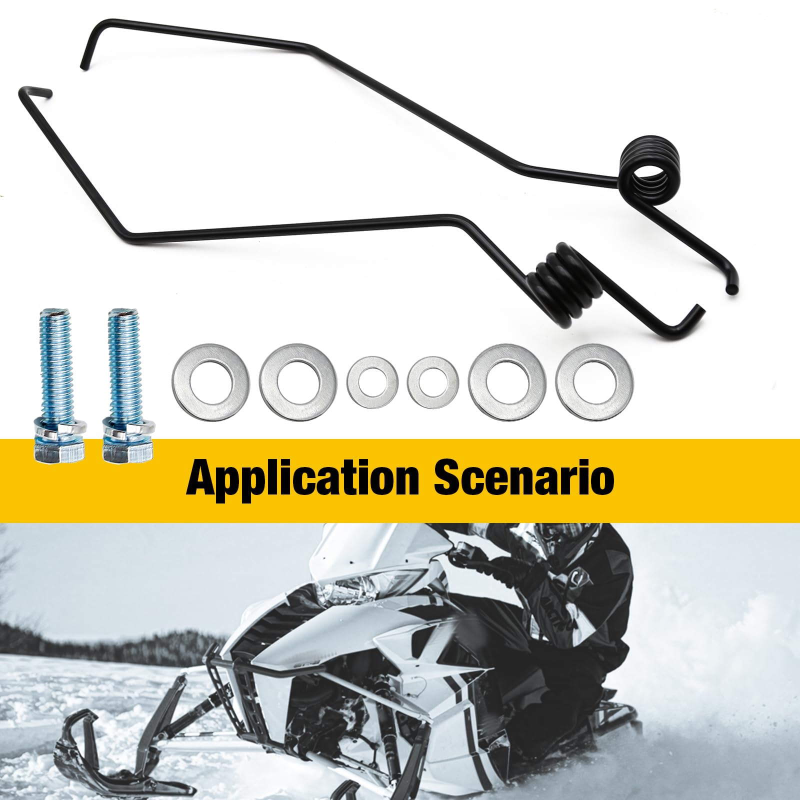 1x Snowmobile Ice Scratchers Kit – Eiskratzer-Set Für Schneemobile Mit Und Ohne Rückwärtsgang, Aus Metall, Für Bessere Kühlung