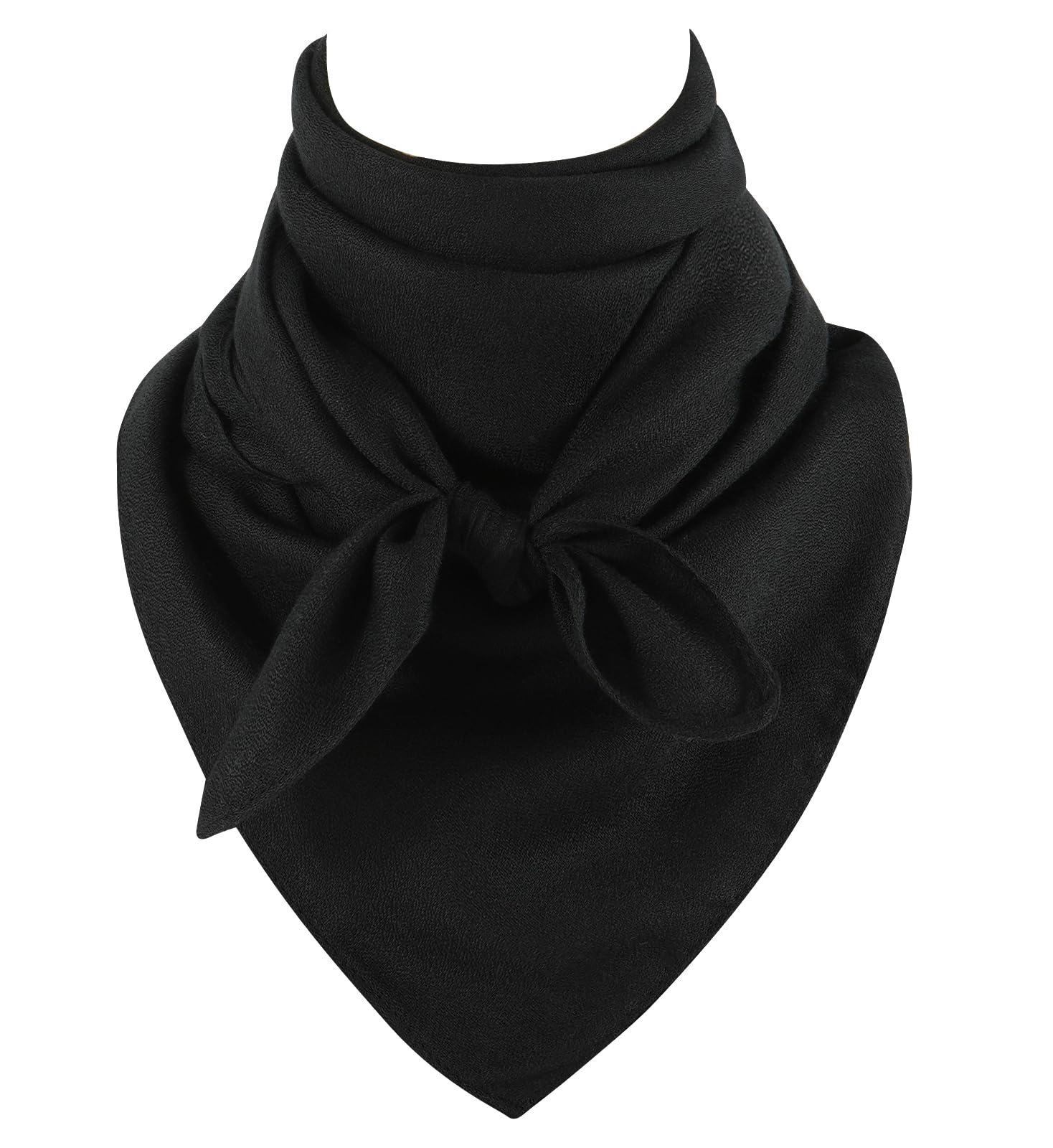 GERINLY Cotton Polyester Wild Rag 35 Inch XL Bandana Extra Large Solid Color Western Cowboy Head Scarf Square