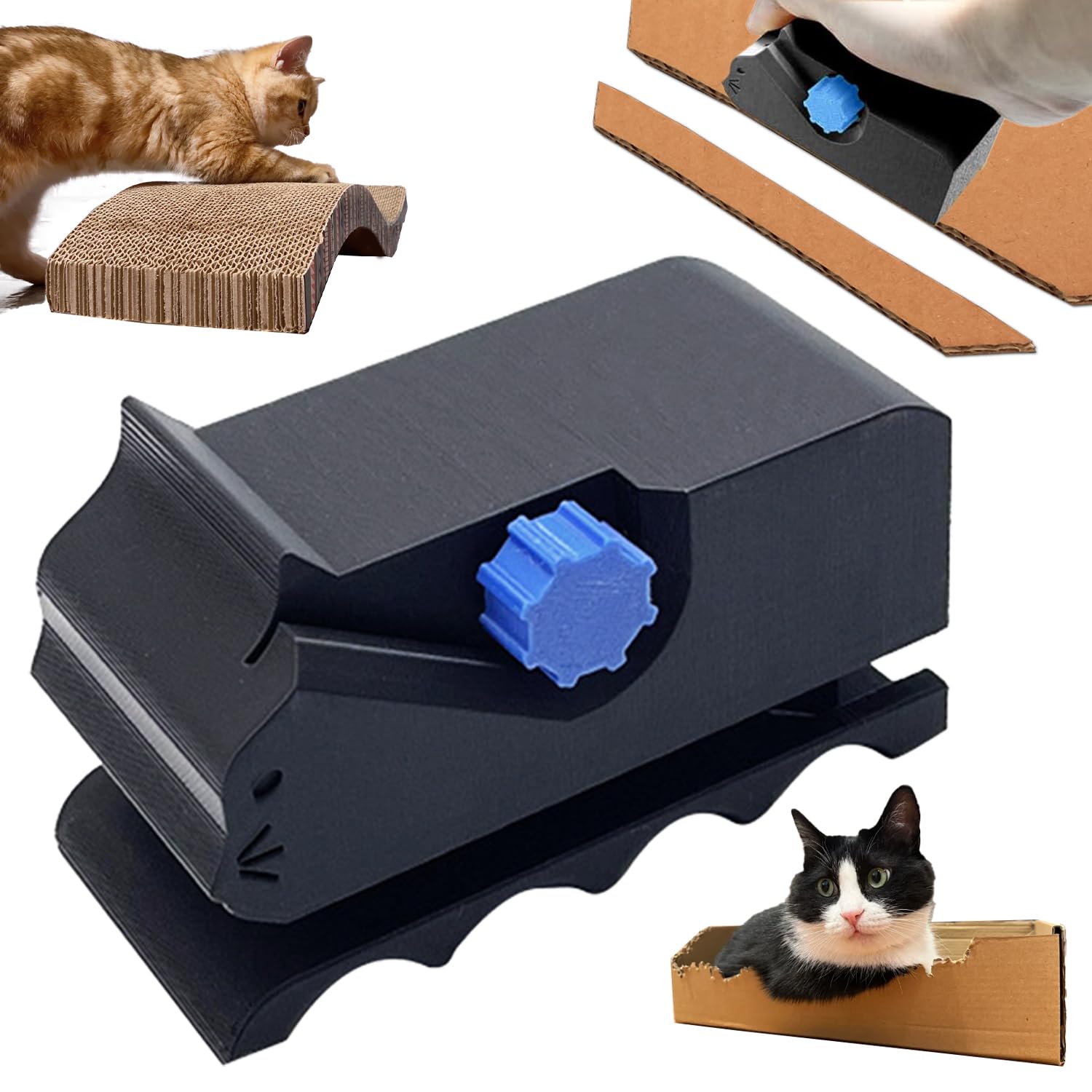 Cortador de Cartón y Herramientas de Corte de Reciclaje para Gatos, Cortadora de Tablero Rascador 3D, para Fabricar Rascadores