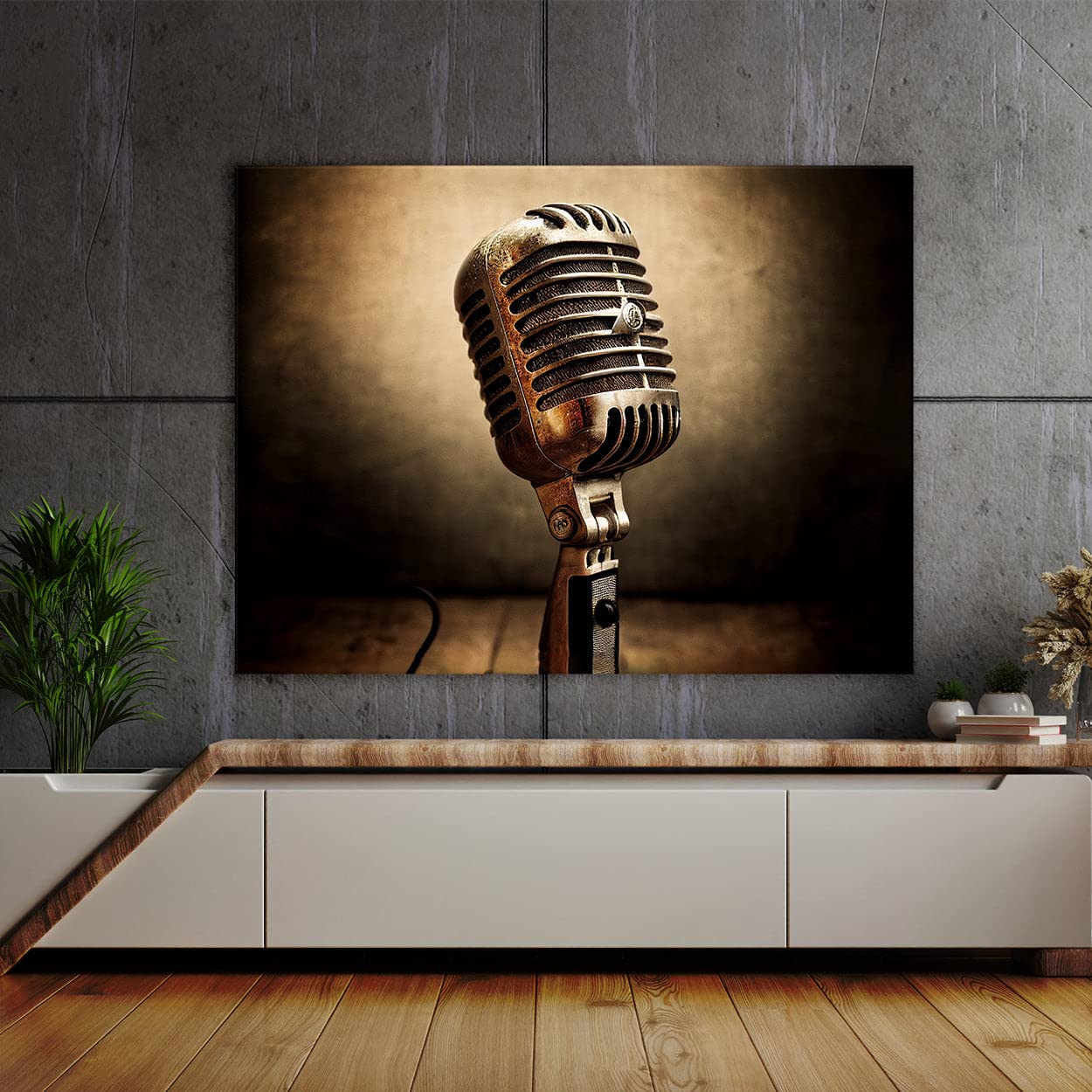 Amazon.com - Sense Canvas Microphone Shure 8 Canvas Art - Home