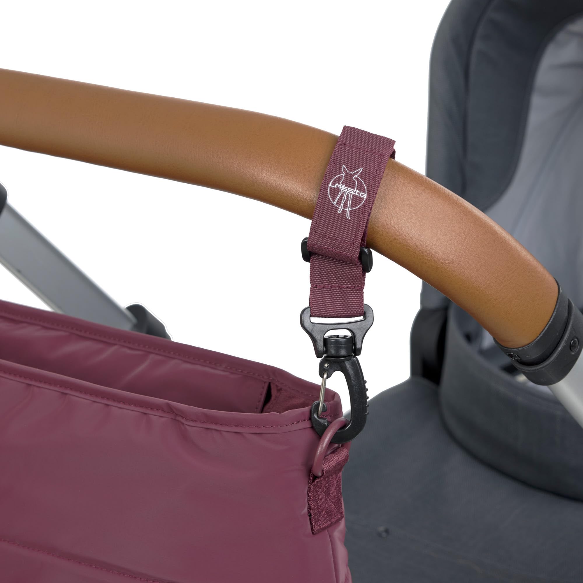 LÄSSIG Organisateur de poussette bébé organisateur de poussette sac de poussette avec accessoire de poussette/Buggy Organizer deep red