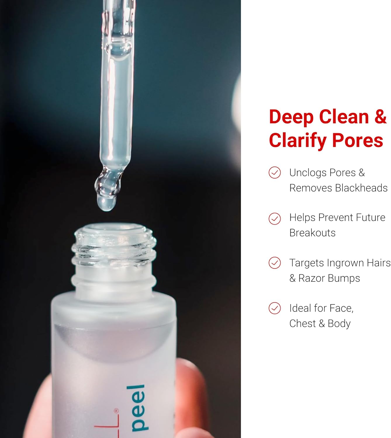 LifeCell Resurfacing Peel Overnight Liquid Exfoliant, Lactic and Glycolic Acid Toner for Body and Face - Exfoliating and Smoothing Skin Serum, Anti-Aging Skincare Peeling Treatment - Image 4