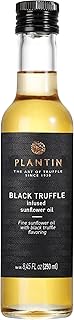 Plantin Black Truffle Sunflower Oil – Premium Gourmet Cooking Oil Infused with French Black Truffles – Luxurious Ingredient for Pasta, Risotto, Salads, Vegetables, Eggs, Meat & Fine Dining (250g)