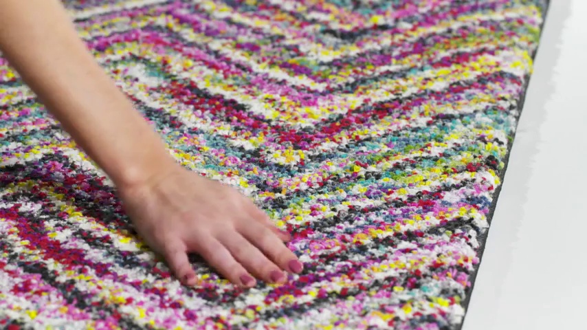 Tapete Safavieh Fiesta Shag 2'3" x 8' Multicolor miniatura 5