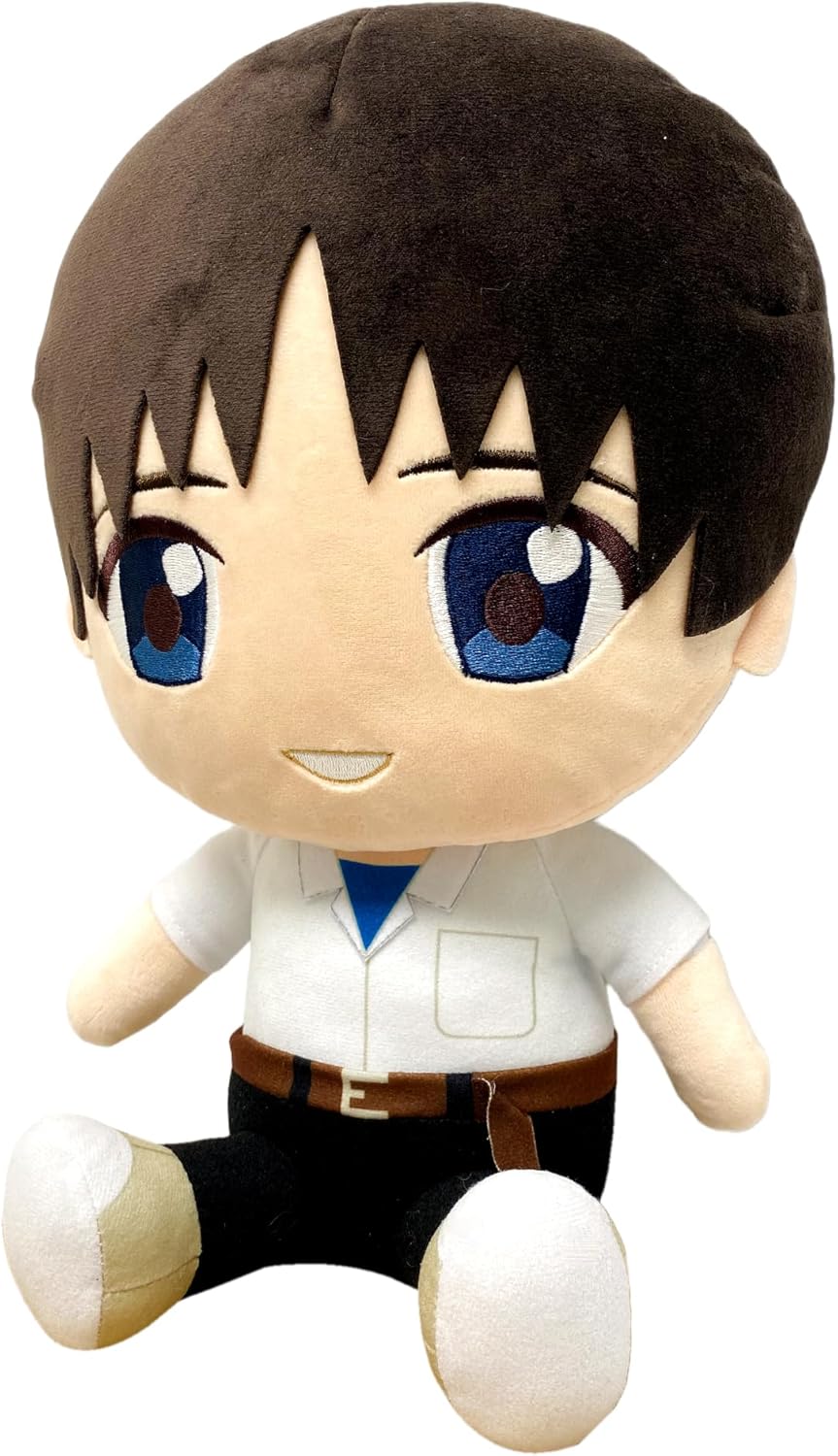 Great Eastern Entertainment Evangelion New Movie - Shinji Ikari Uniform Sitting Plush 12" H