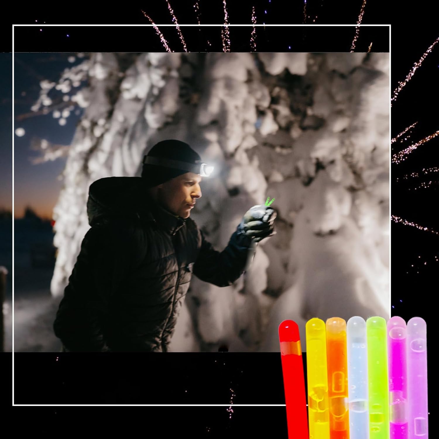 1000 Pcs Fishing Glow Sticks Bulk 1.6 Inch Small Glow Night Fishing Glow Stick Mini Underwater Light Stick Rod Tip Glow Sticks for Rave Christmas Easter Halloween Party Decor Supplies