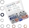 149PCS Oil Drain Plug Gasket Assortment 9 Sizes Automotive Engine Replacement part Oil Crush Washers Seals Kit for Toyota Honda Subaru VW Audi Mercedes Benz