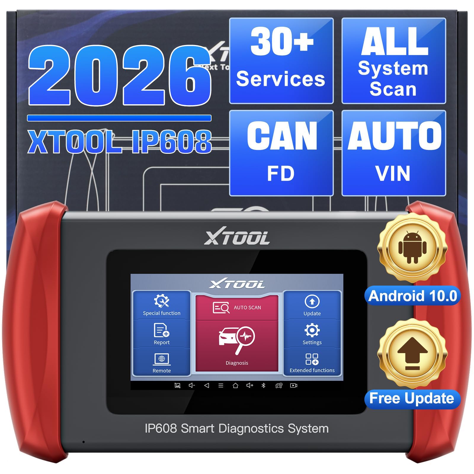 XTOOL IP608 Full System OBD2 Scanner