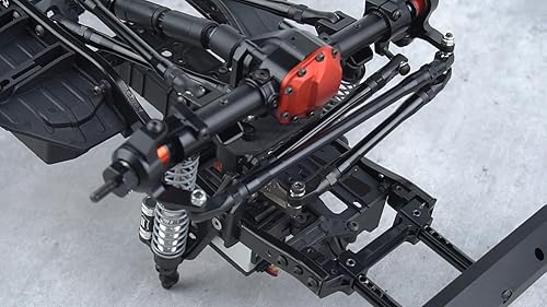 Miniatura 9 de RCLions Varilla de enlace de aleación de aluminio 313MM Linkage Distancia entre ejes Piezas de actualización para 110th RC Crawler Car Axial