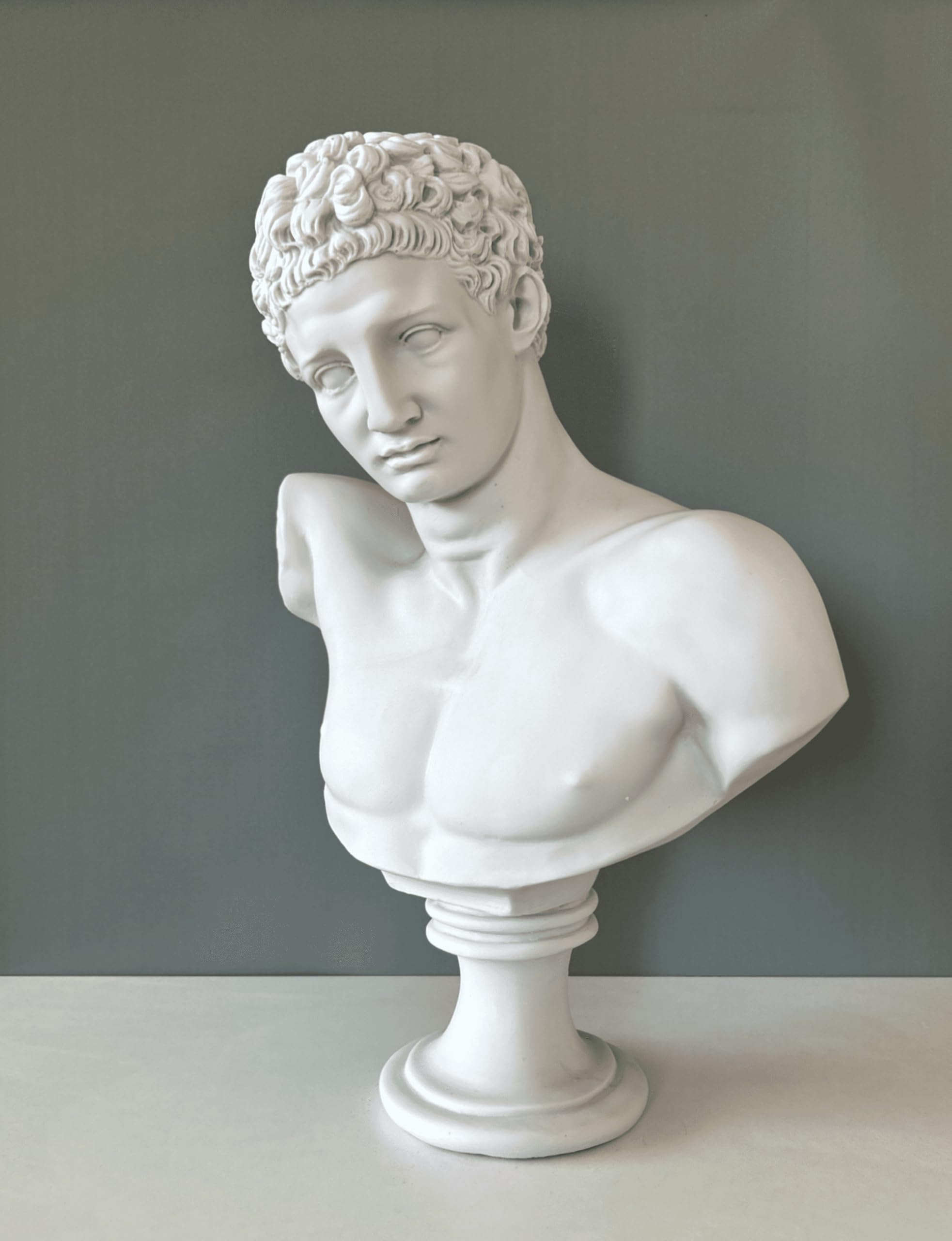 Statua del busto di Hermess Mercury, 50 cm, mitologia greca, statua greca, decorazione statua