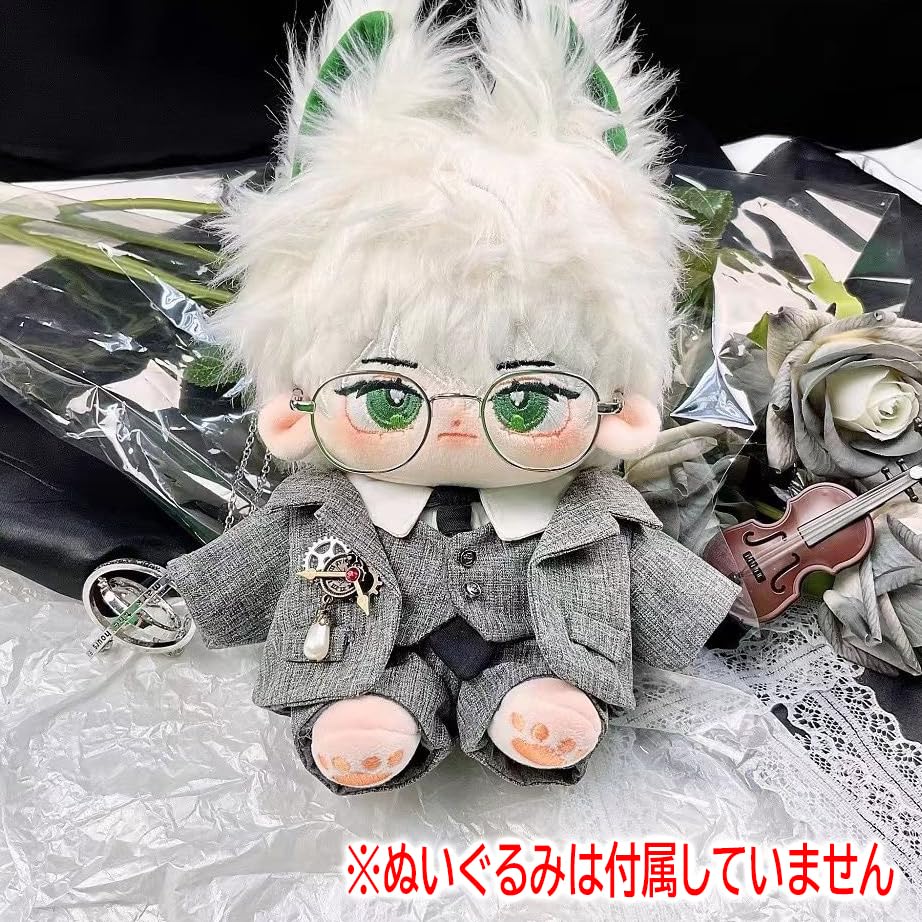 Amazon.co.jp: [DOYOUCOTO]ぬい服20cm人形の服 【グレー】スーツセット