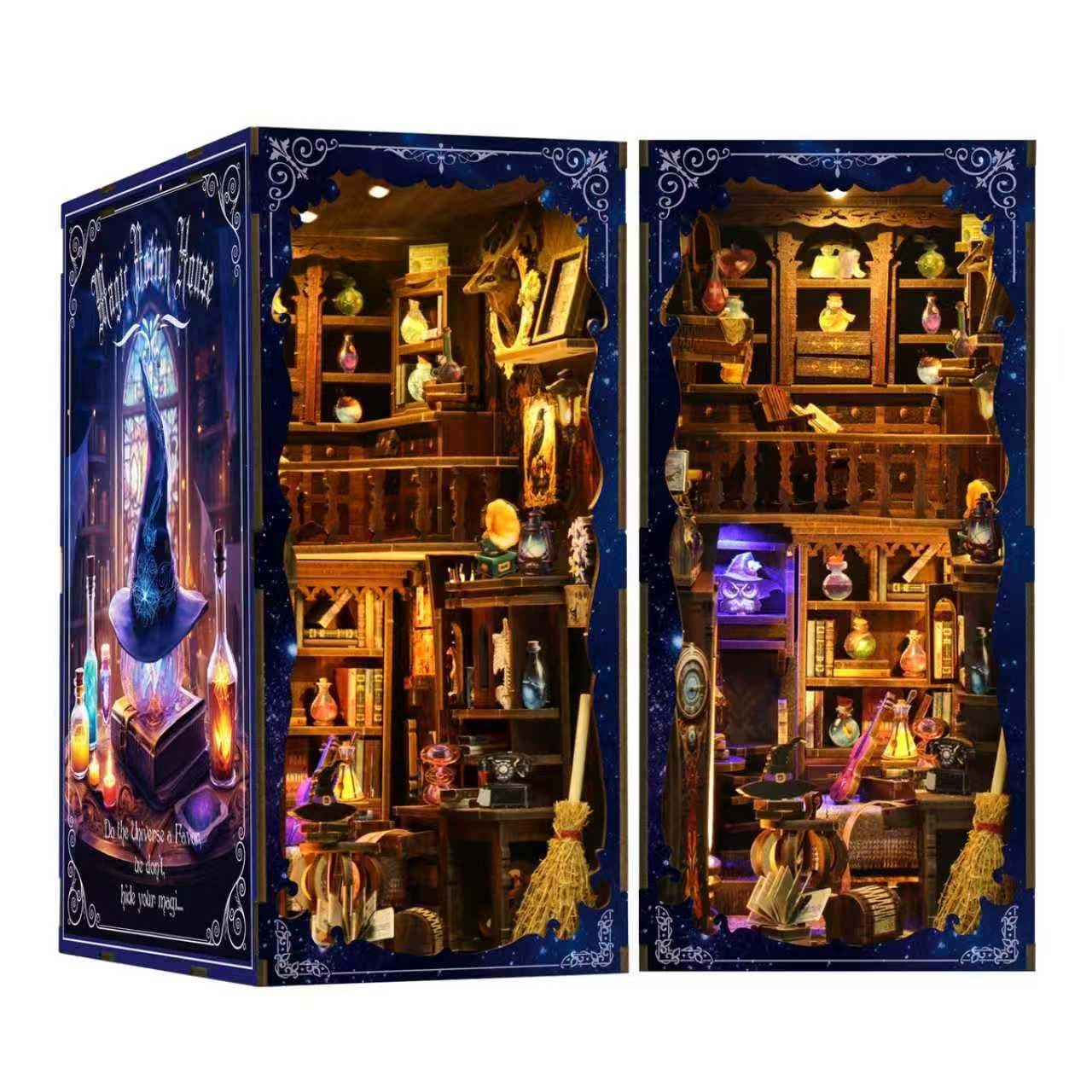 NEXTIPS Book Nook Mystical Wizard House DIY Miniature Kit - dollhouses | Mubboo