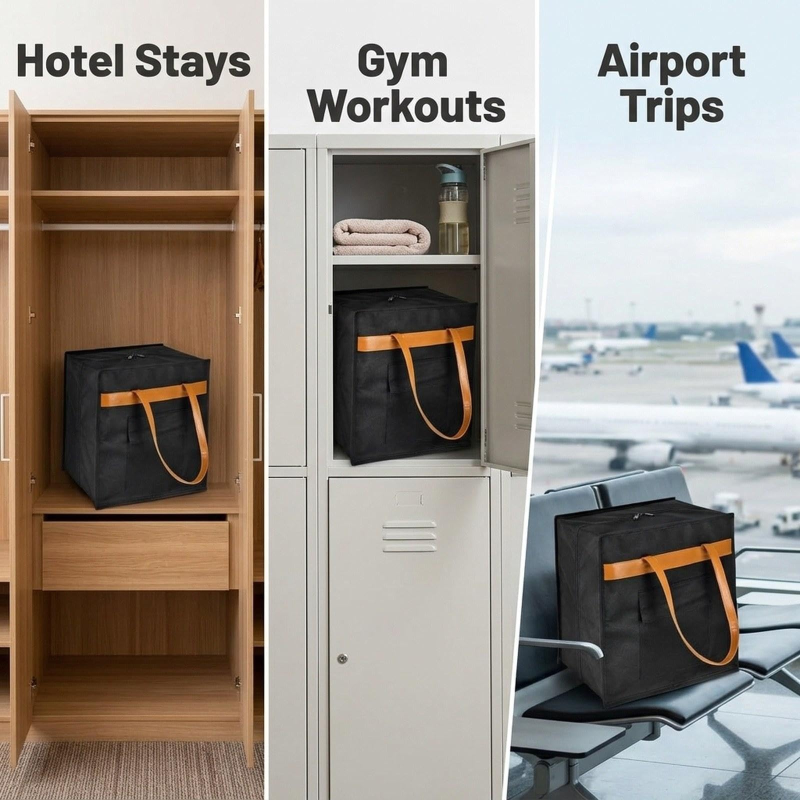 Generic Borsa Portaoggetti Leggera E Portatile in Tessuto Oxford, Ideale per Riporre 6 Paia di Scarpe, Perfetta per Danza, Escursionismo, Tennis E Calcio.