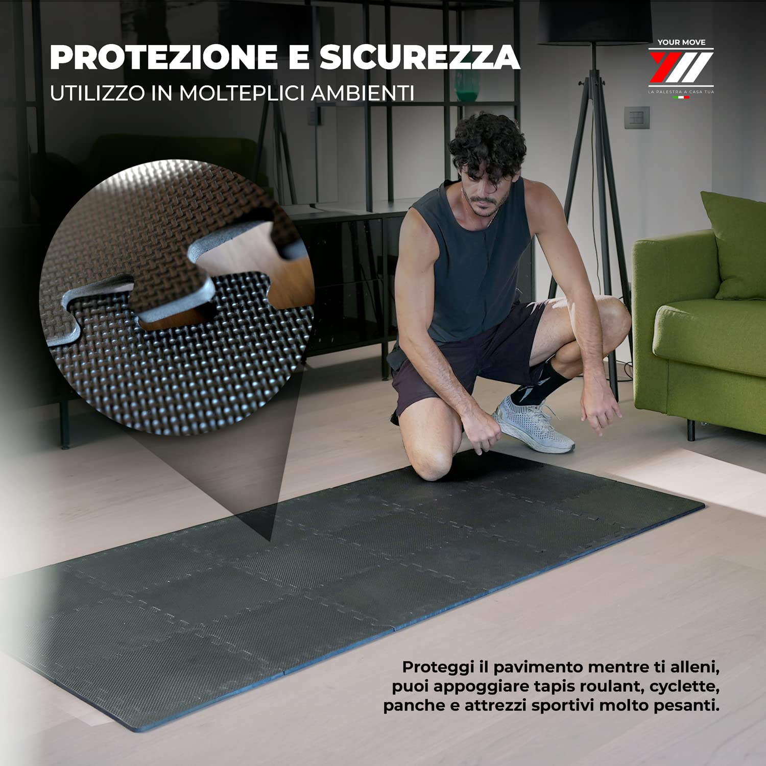 Rotolo In Gomma Riciclata Funzione Antiurto Per Palestra El Gym - Foto 8