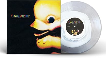 WE'RE NOT HERE TO BE LOVED (WHITE & CLEAR VINYL) por Fleshwater — capa do álbum