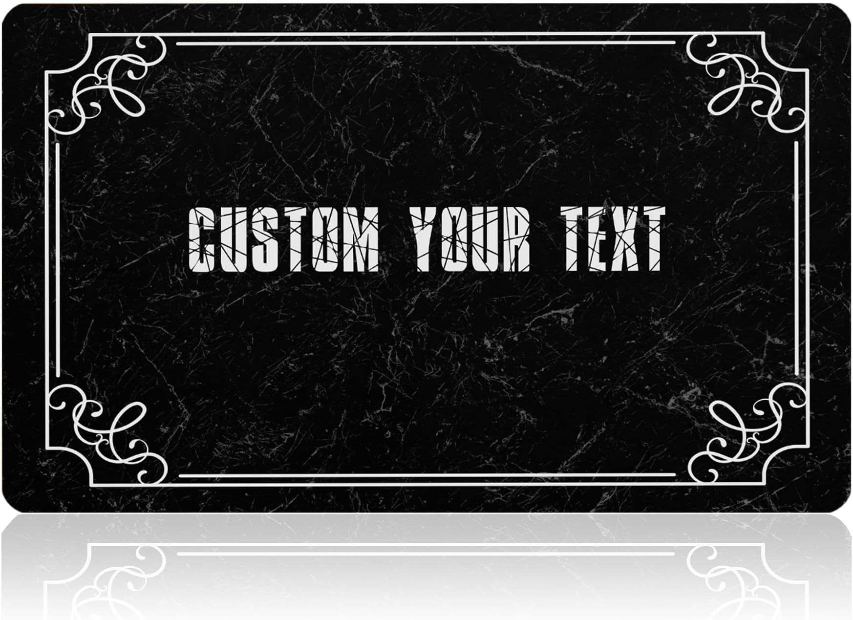 Personalized Monogram Door Mats with Family Name Custom Welcome Door Mat for Front Door with Anti-Slip Backing Personalized Doormat with Initial for Home Entrance Made in USA