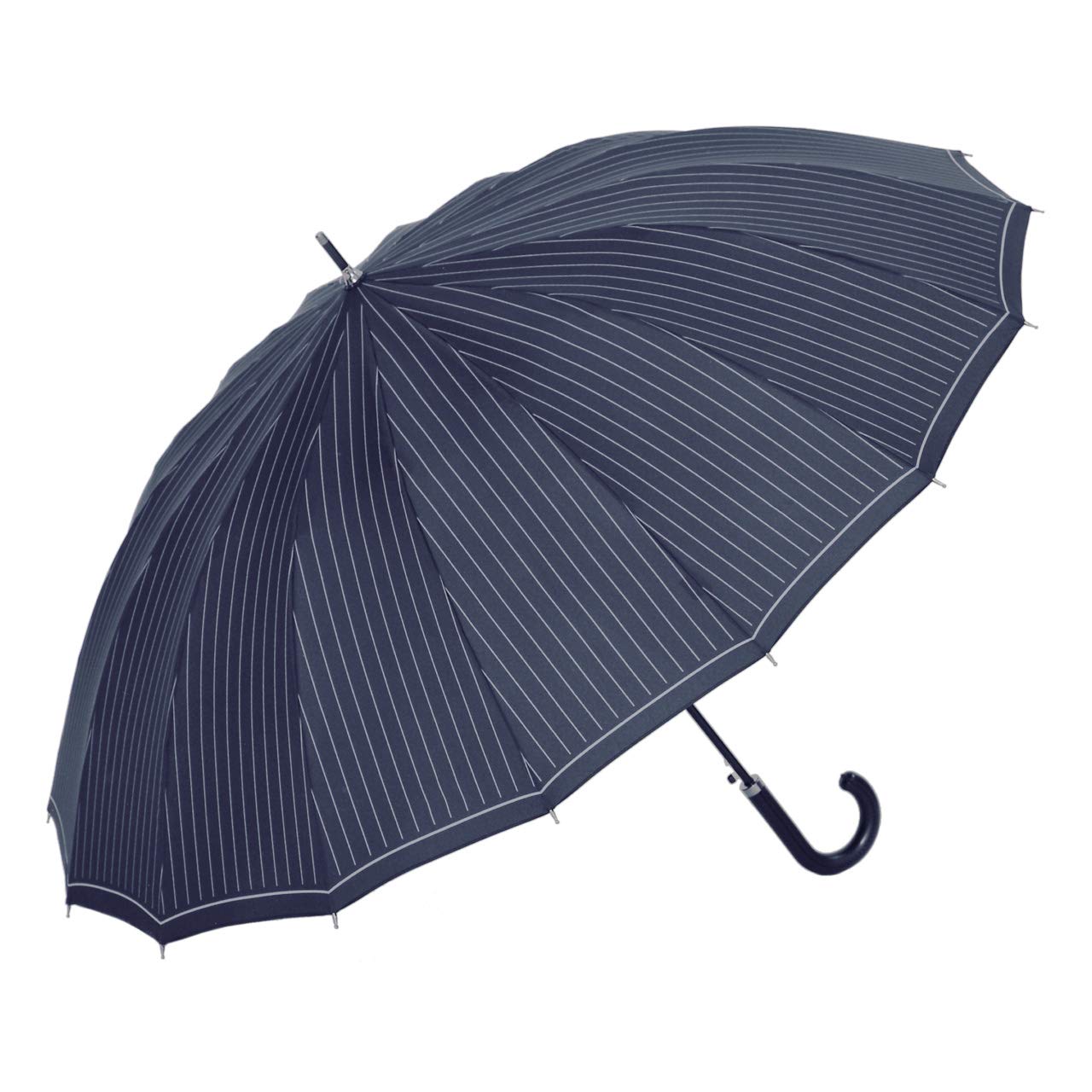 Amazon.co.jp: 16本骨 メンズ 長傘 65cm 雨傘 ワンタッチ ジャンプ傘