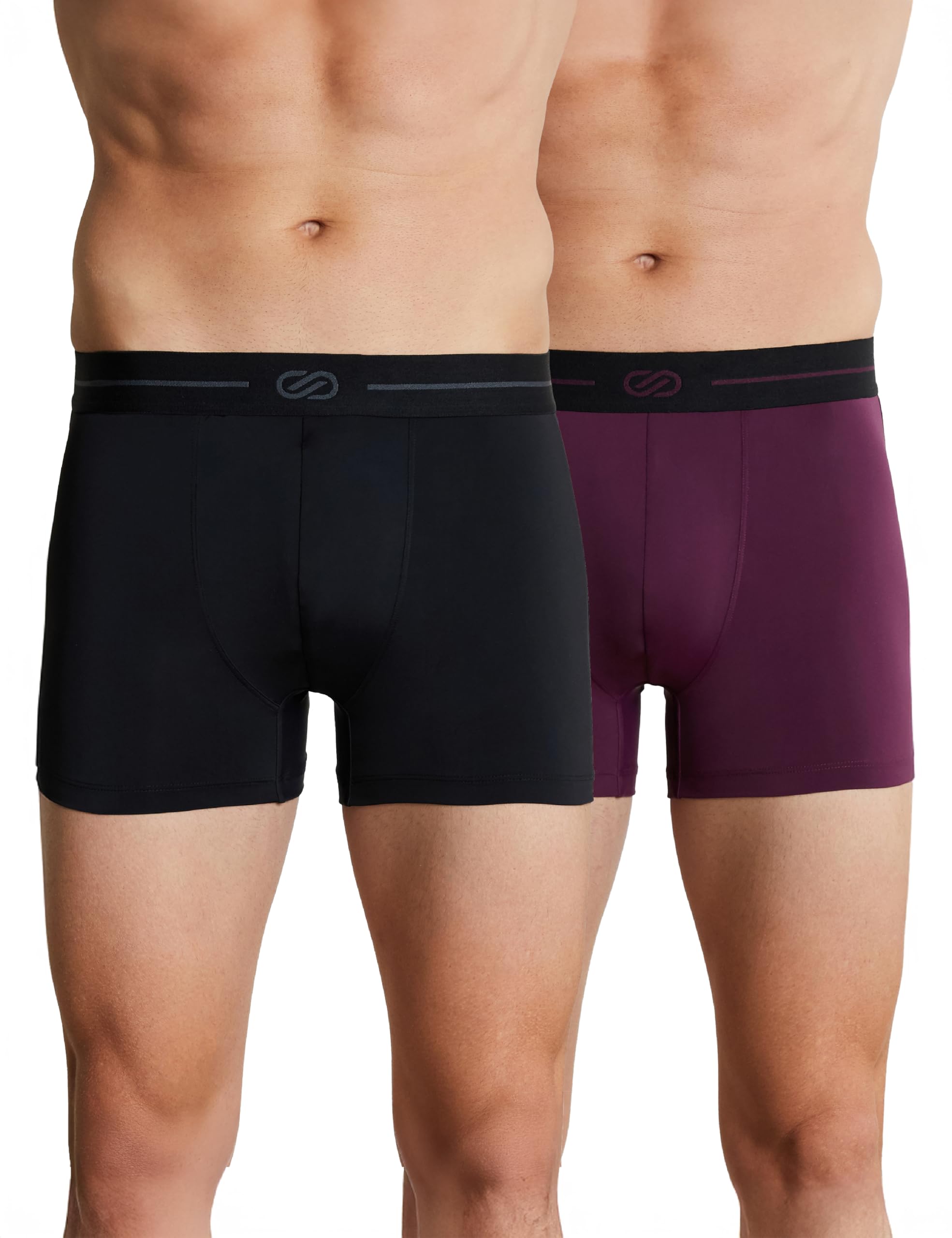 Symbol Premium Men's Microfiber Blend Ultra-Soft Stretch Trunks | Underwear (Available in Combo Packs)
