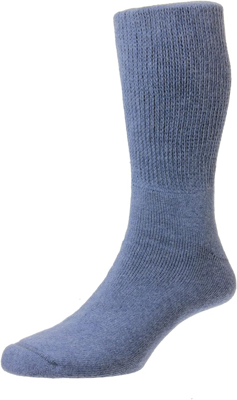 HJ Hall Cotton Diabetic Cushioned Foot Non Restrictive Socks