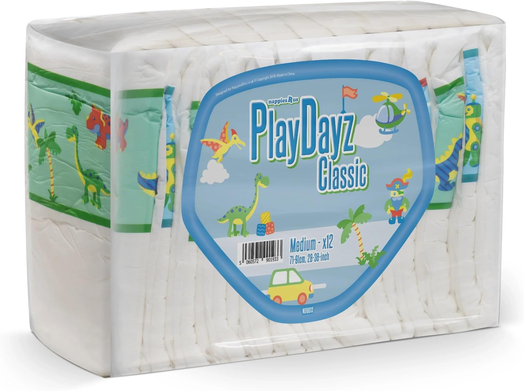 NRU PlayDayz Blue Classic (PE) - Large - Pack of 12