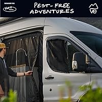 Vista 3 de VanEssential - Par de rejillas antiinsectos para puerta delantera, diseñadas para Ford Transit