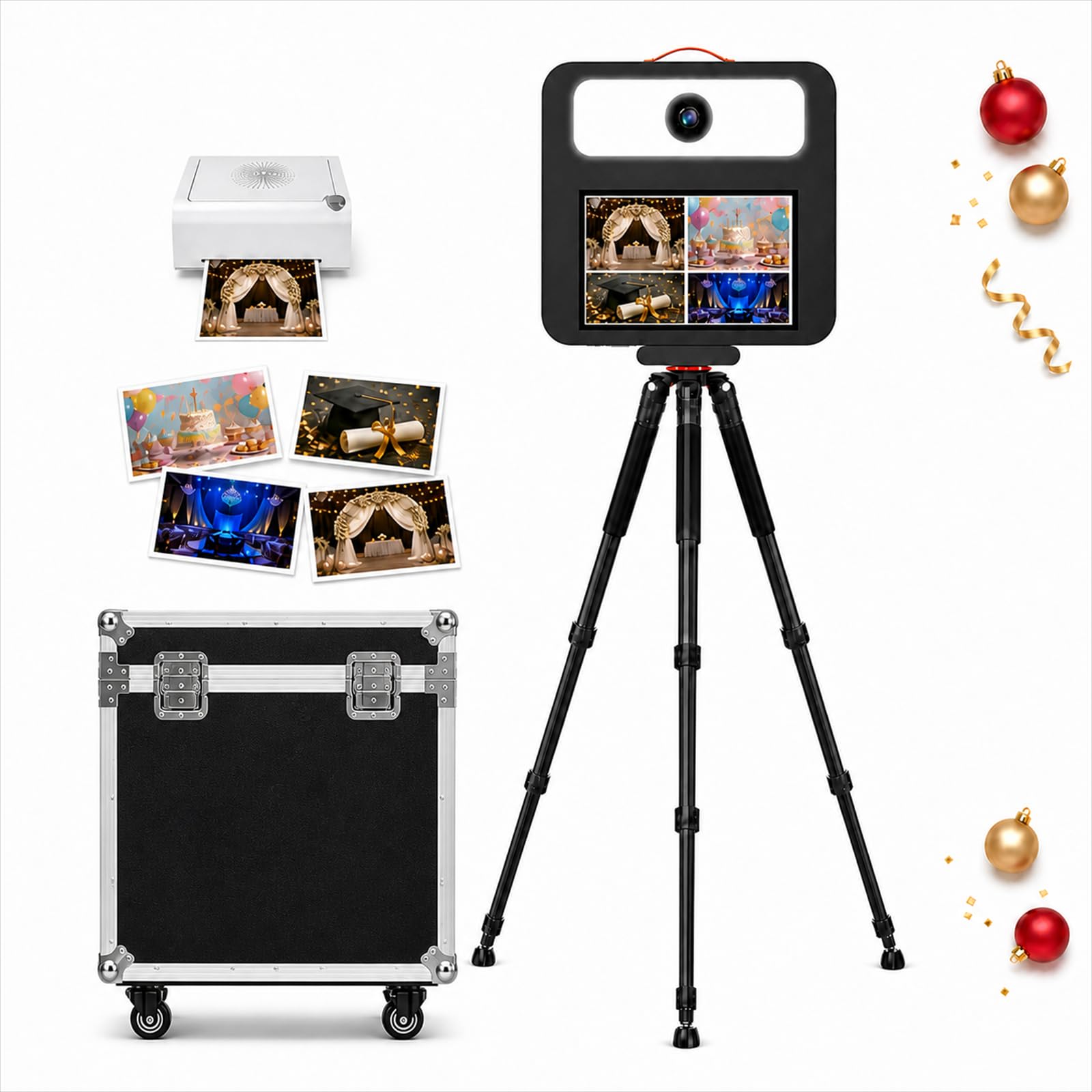 View 1 of ***FACTORY SEALED ***LumaVue Portable Photo Booth with Printer, HD Camera, Flight Case