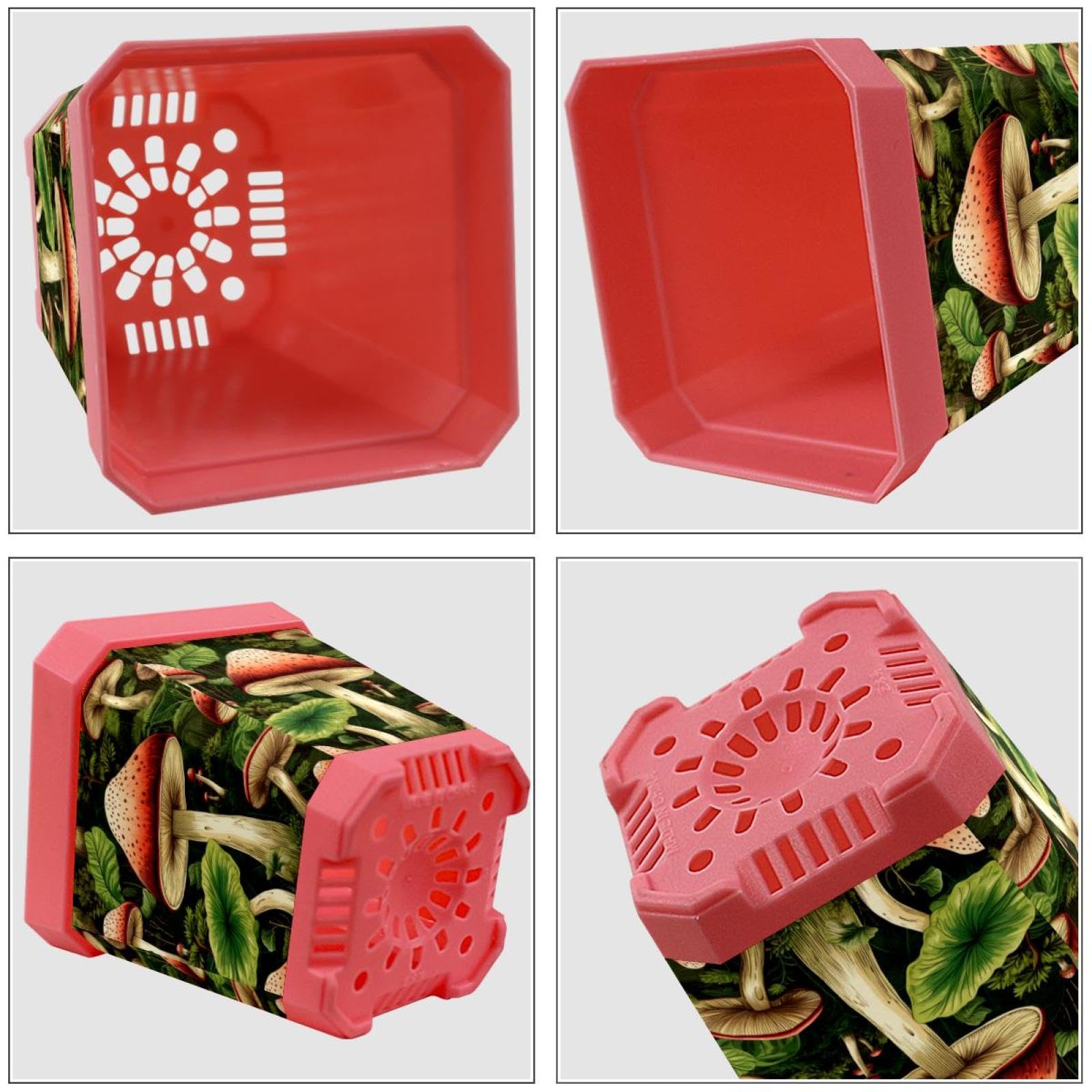 Set 8 Vasi Da Fiori Con Sottovaso 10 Cm - Plastica Riciclabile Con Drenaggio - Ideali Per Erbe, Grasse E Piantine