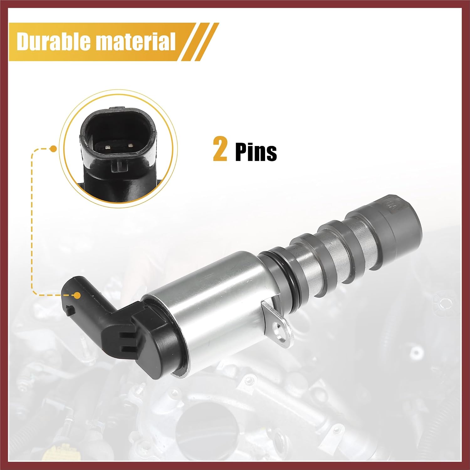 06E109257T Variable Valve Timing Solenoid VVT for Audi A6 A7 3.0L V6 2012-2018 for Audi Q5 3.0L V6 2013-2017 Q7 3.0L V6 2011-2020 Replace Parts