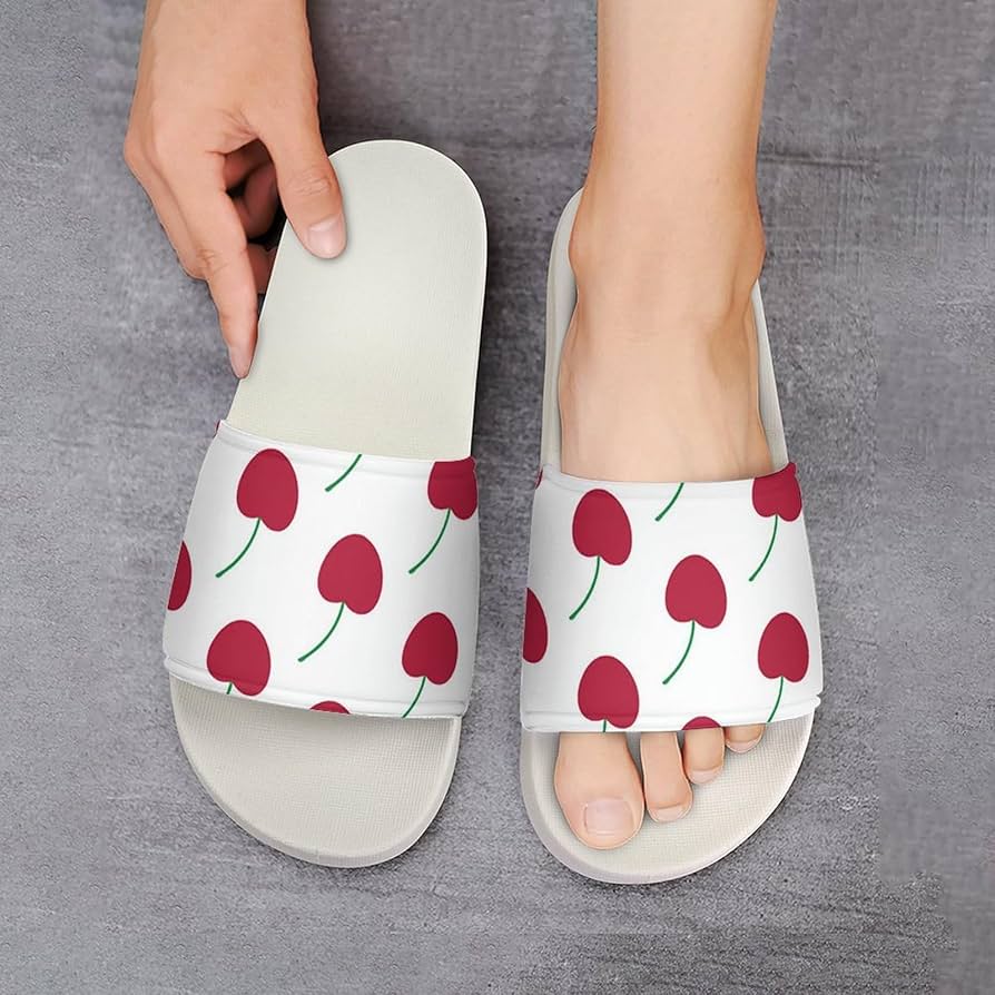 フルーツバスケット　スリッパ Amazon.co.jp: サンダル かわいい フルーツ柄 さくらんぼ柄