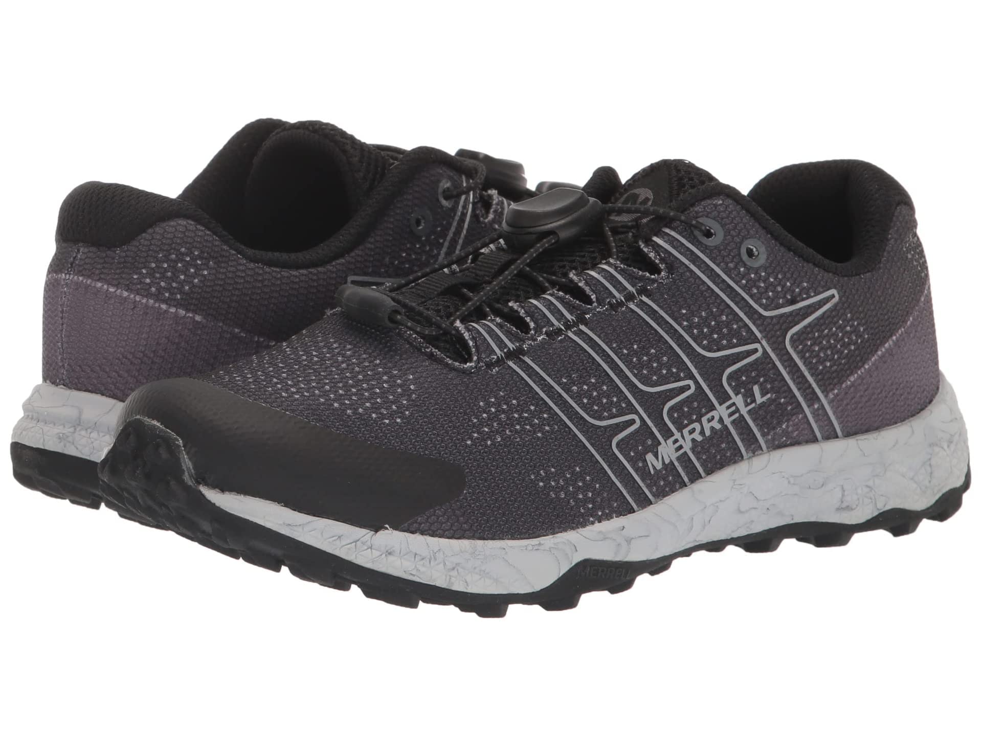 Merrell Moab Flight Low Alternative Closure Hiking Shoe, Black, 11.5 Wide US Unisex Big_Kid