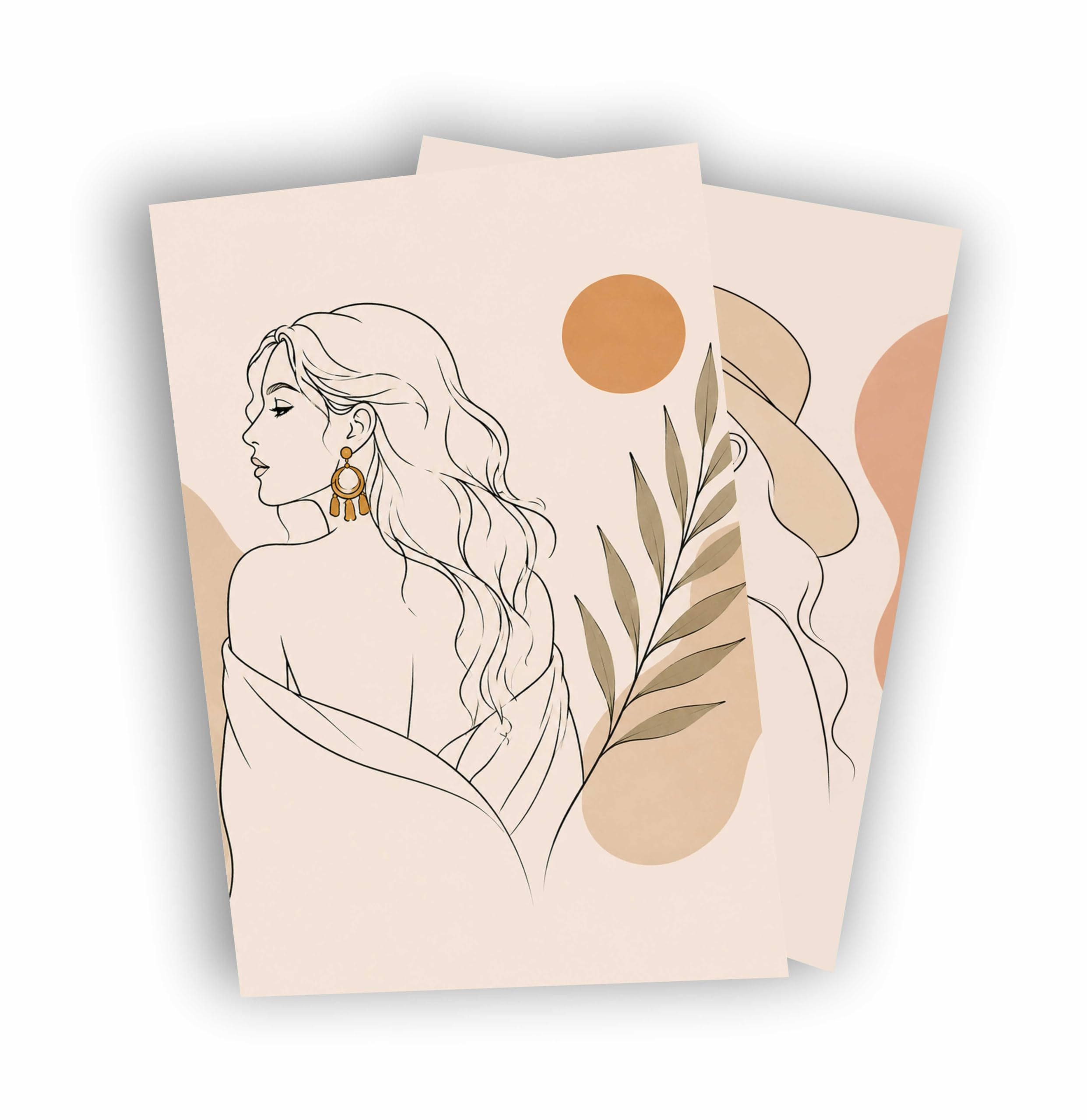 Gimly Botanical Minimalist Portrait Art 350 GSM-picture-18