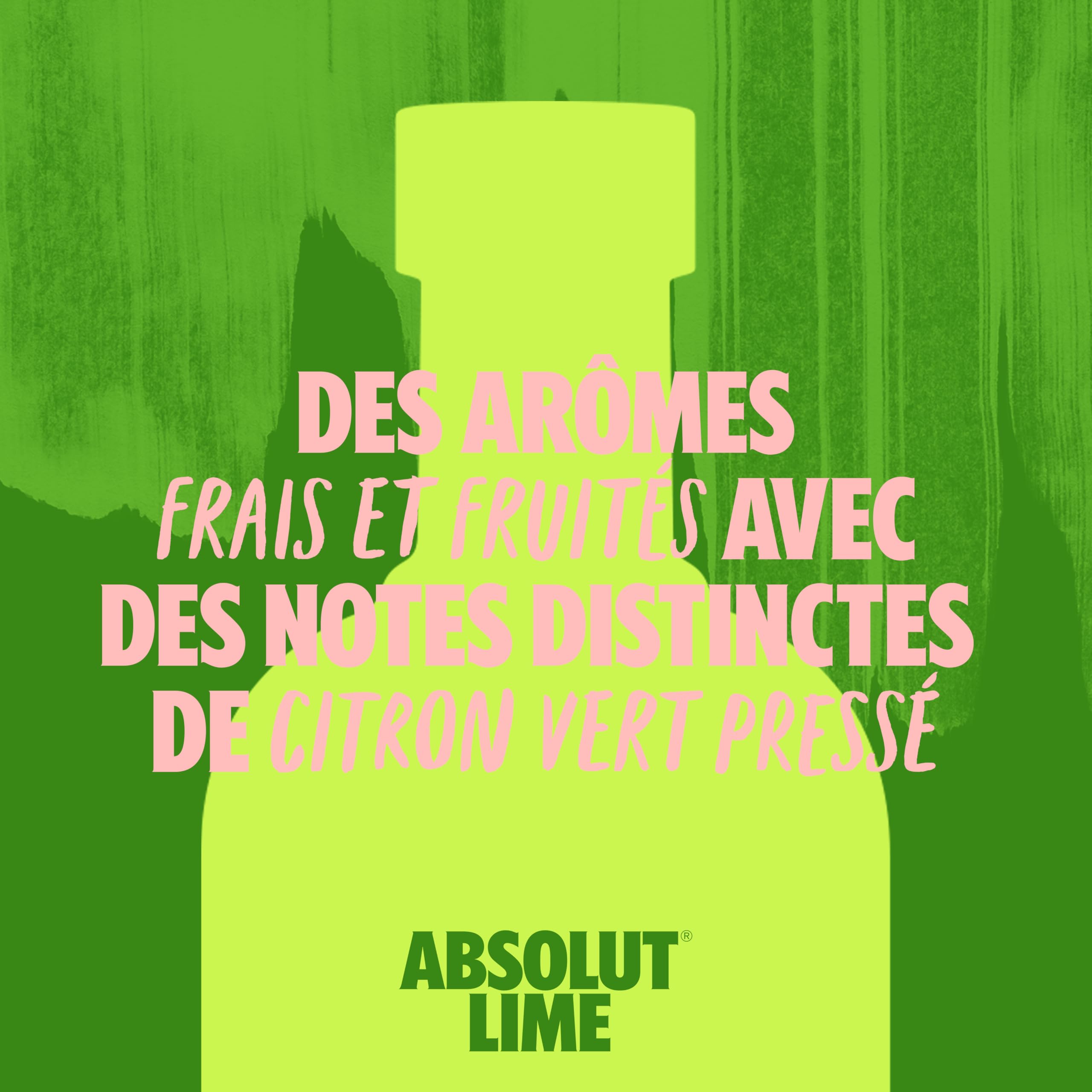 ABSOLUT VODKA Lime Vodka aromatisée - 40%, 70cl