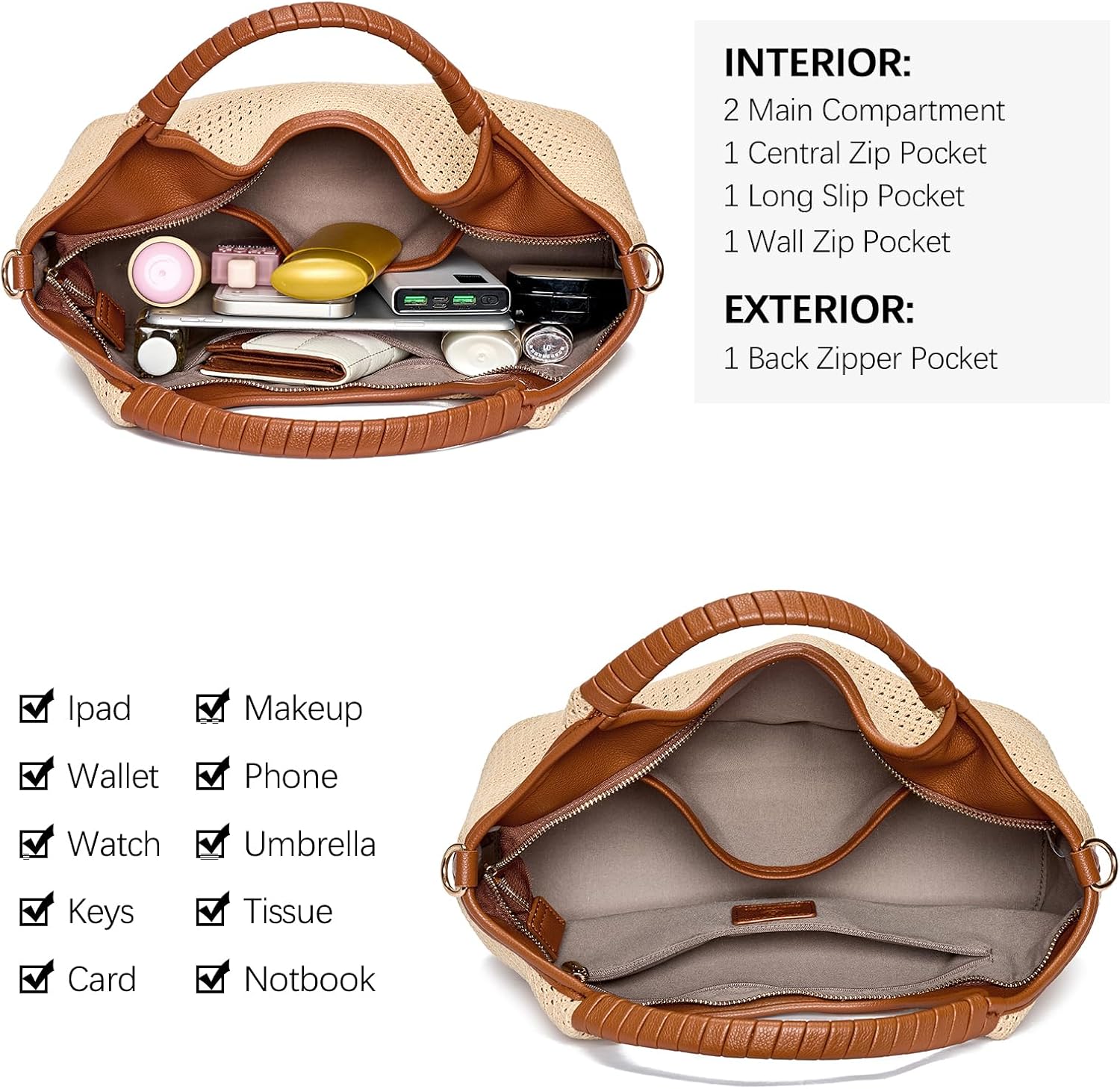 BOSTANTEN Genuine Leather Purses for Women Designer Handbags Crossbody Shoulder Bags Top Handle Satchel with Adjustable Strap - Image 5