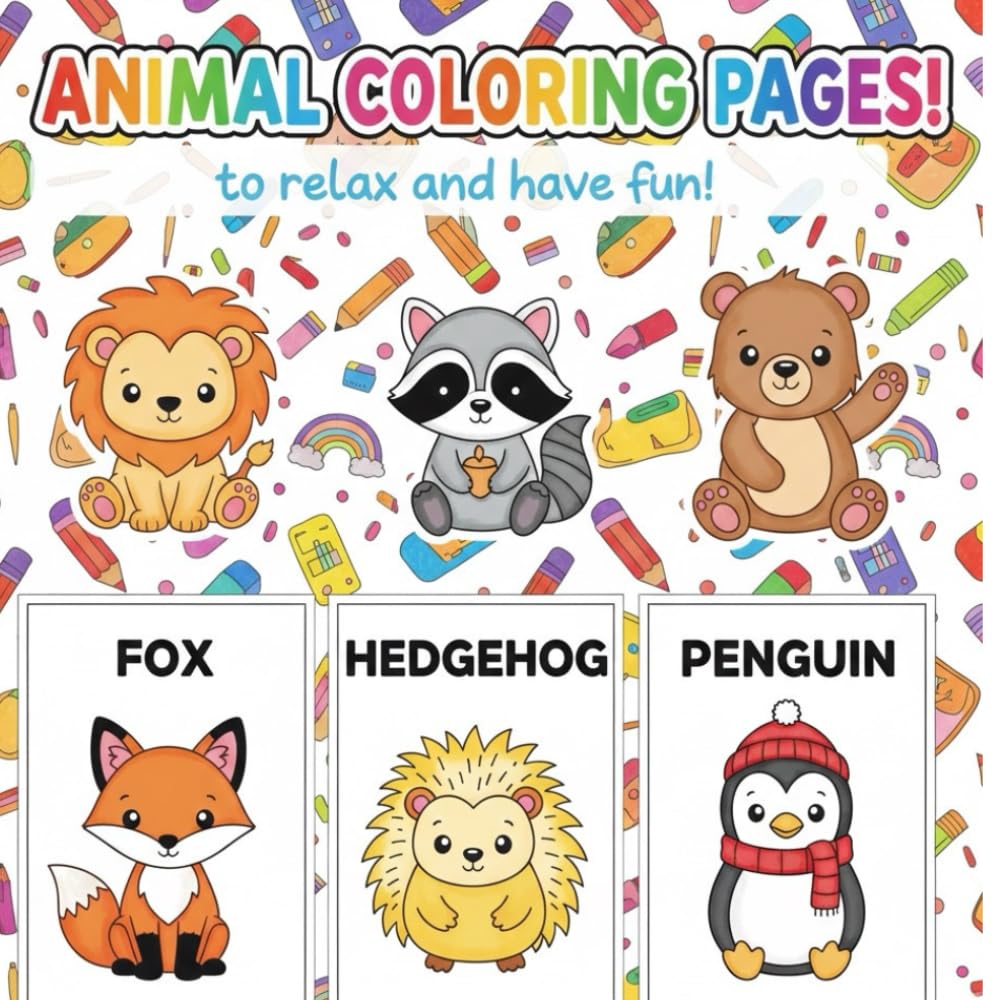Animal Coloring Pages: to relax and have fun