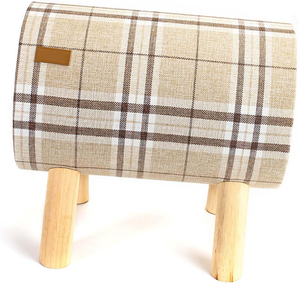 MINGZHE Cat Tunnel Bed with Wooden Legs Detachable Elevated Cat Tunnel Bed with Soft Cushion for All Seasons