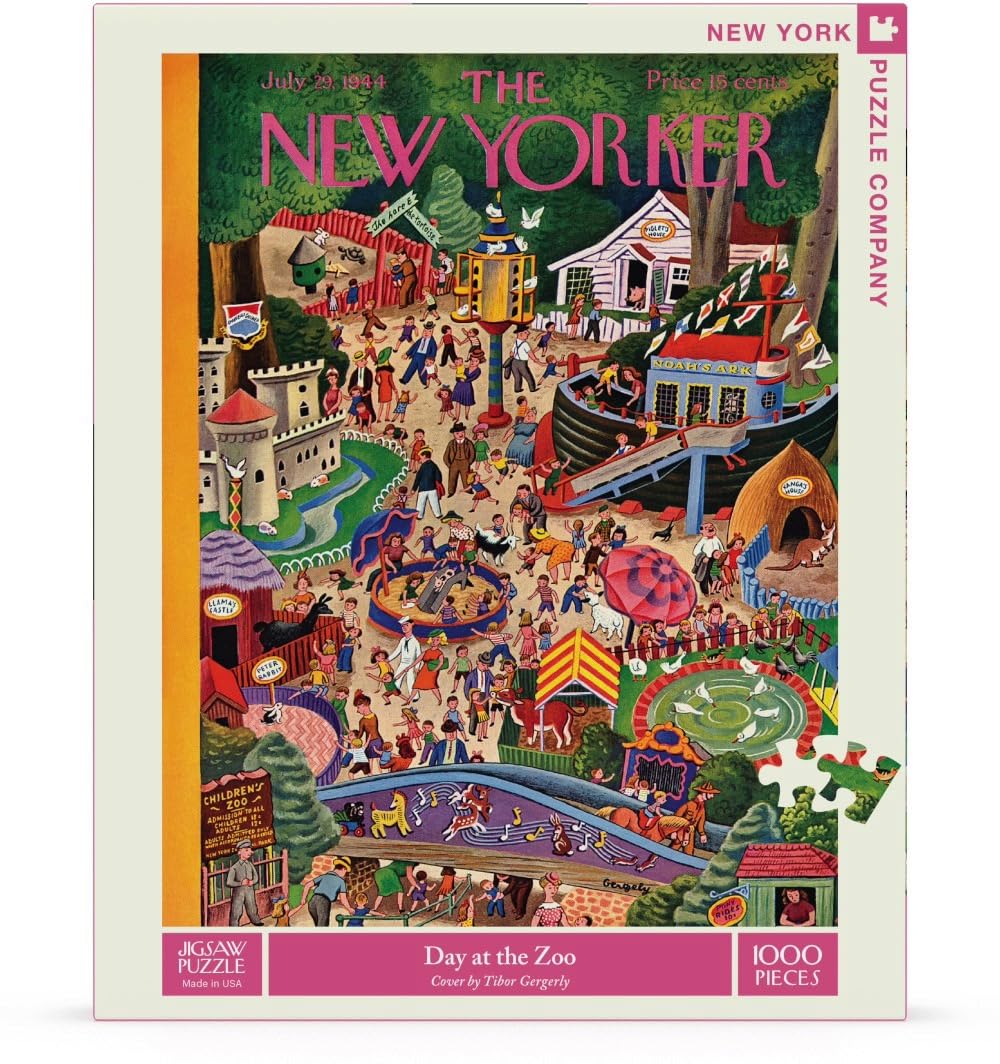 Amazon.com: New York Puzzle Company - New Yorker Day at The Zoo