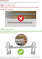 Lootich Alumínium Flexibilis Szellőzőcső 102mm x 2,5m - Légkondicionáláshoz, Fürdőszobához, Konyhához - Ezüst Légtechnikai Cső HVAC Rendszer 6